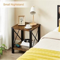 End Table wCharg Station Wireless Pad USB Port Br