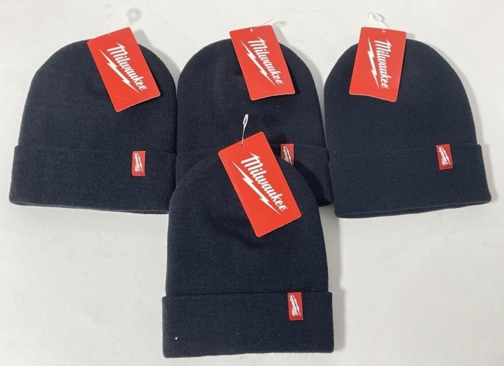 (CW) Milwaukee Black Acrylic Cuffed Beanie Hats