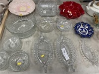 Assorted Glassware- Fostoria, Juicer, Depression