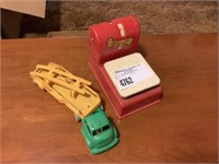 Postal Scales Toy WA-IT Metal, Plastic Car Hauler
