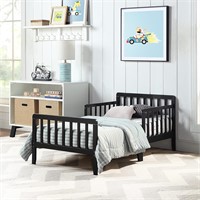 Olive & Opie Black Toddler Bed