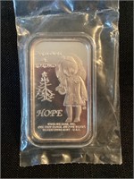 2014 Kokomo, In. We Care Hope 1 oz Silver Bar