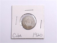 1920 Republica De Cuba Cinco Centavos Coin