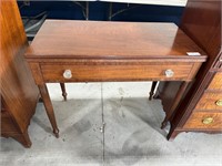 Antique Flip Top Game Table