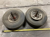 Pair of trailer wheels