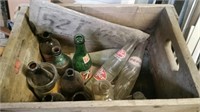 Crate of Bottles and license plate