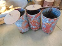 3 Moline seed boxes w lids