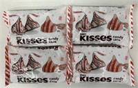 4x 225g Bags Hershey's Kisses Candy Cane Flavor