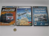3 Jeux PC Simulator Aviation et Train Édition de