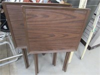 Pair of Folding Snack Tables