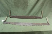 (2) Cross Cut Saws Vintage