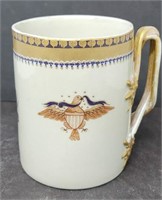 Vintage Mottahedeh Design hand-painted mug, Italy