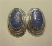Sterling Silver & Lapis Lazuli Earrings