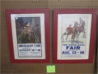 2 Framed Donaldson Fair Posters