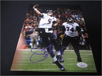 Joe Flacco signed 8x10 photo JSA COA