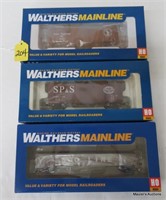 3 Walthers Mainline Freight Cars, OB