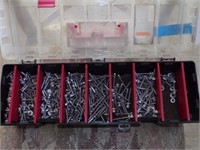 Lot of screws in organizer