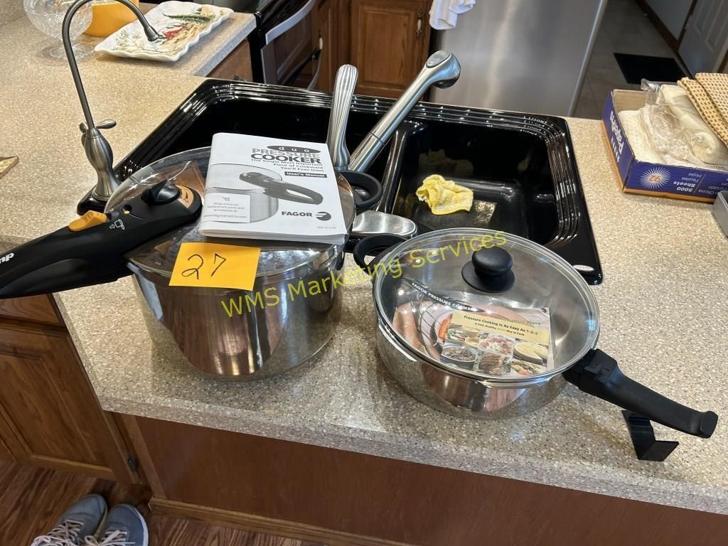 Pressure Cooker & Pan w/Lid