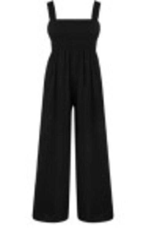 Cape Clique Black Jumpsuit For Women Sleeveless