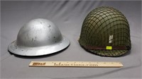 Lot of 2 Military Helmets