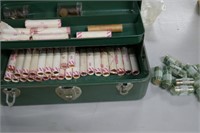 Tackle Box w/ Rolls Of Pennies