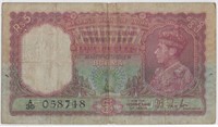 Burma 5 Rupees 1938 King George VI FSN BUSv
