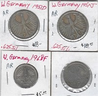 West Germany Silver Coins Set-Worth $75+Gift! DMAR