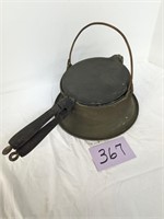 Antique Fire Flame Waffle Maker