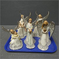 Heirloom Porcelain Musical Angel Figurines