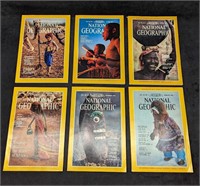 6 1980s 1990s National Geographic Magazines F