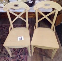 2 Crossback Chairs