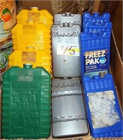 BOX LOT OF FREEZER PACKS FOR COOLERS