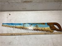 Vintage Painted Superior Saw