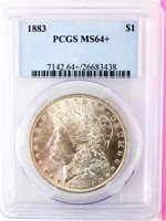 Coin 1883 Morgan Silver Dollar PCGS MS64+