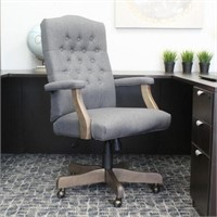 HY Office Chair Grey  Finish Driftwood