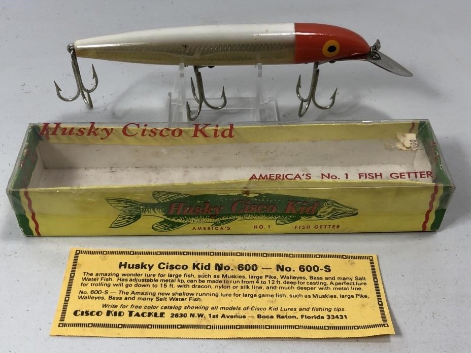 Vintage Husky Cisco Kid Lure In Box