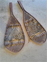 Homemade snowshoes, wall hanger