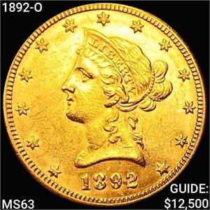 1892-O $10 Gold Eagle CHOICE BU