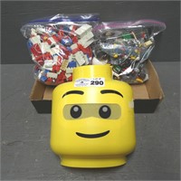 Assorted Lego Pieces & Mask