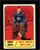 1967 Johnny Bower Hockey Card #76 Maple Leafs OLD
