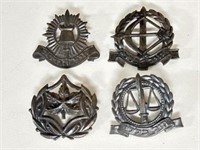 4 Israel Army Hat Badges