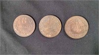 3 - Guernsey, Victorian, Edwardian Coins
