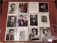 LOT OF 12 AUTOGRAPHED PICTURES INCLUDING