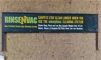 Rinse N Vac Two Sided Sign