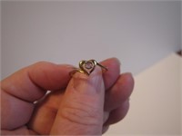 1.1 grams 10K Gold Heart Ring 7.25