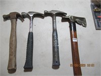 3 Hammers , 1- Hatchet