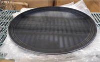 x11New 22" x 27" Easy Hold Rubber Lined Oval Tray