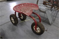 3 Wheel Roll Around Tractor Seat