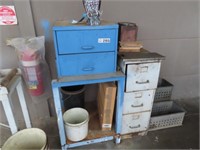 Steel Utility Bench & 3 Drawer Cabinet