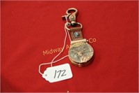 Bronze colored Deer Pocketwatch w compass Quartz